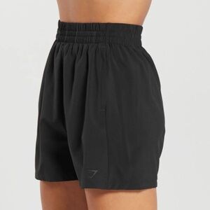 Gymshark Black WOVEN POCKET SHORTS